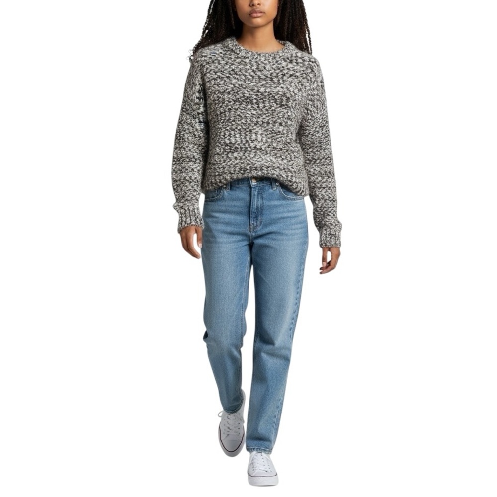 Anthropologie Noisy May Chunky Knit Sweater in Neutral Motif Size S NWT